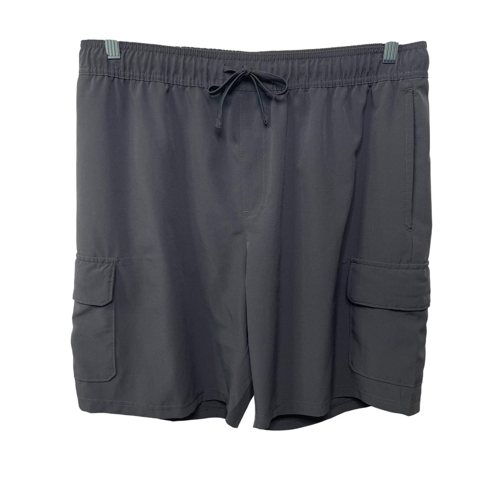 Avalanche Outdoor Supply Co Mens XL Charcoal Gray Ripstop Cargo Shorts Camp Gorp